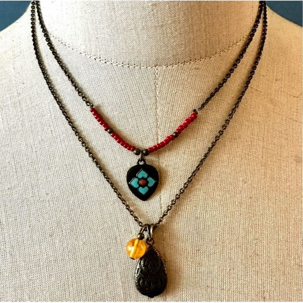2028 double strand necklace